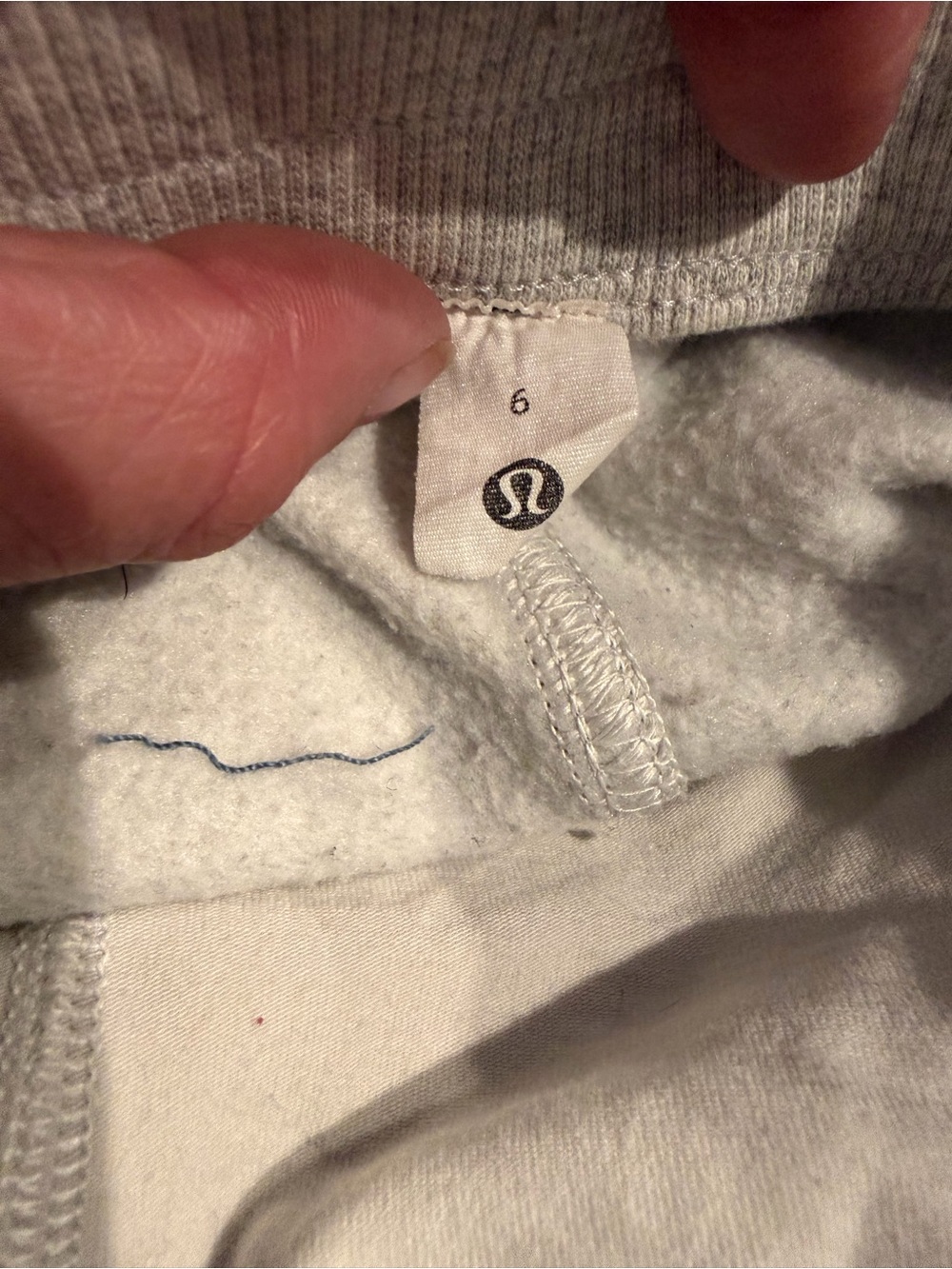 Lululemon Wide Leg Drawstring Sweatpants - Light Gray - Picture 4 of 4